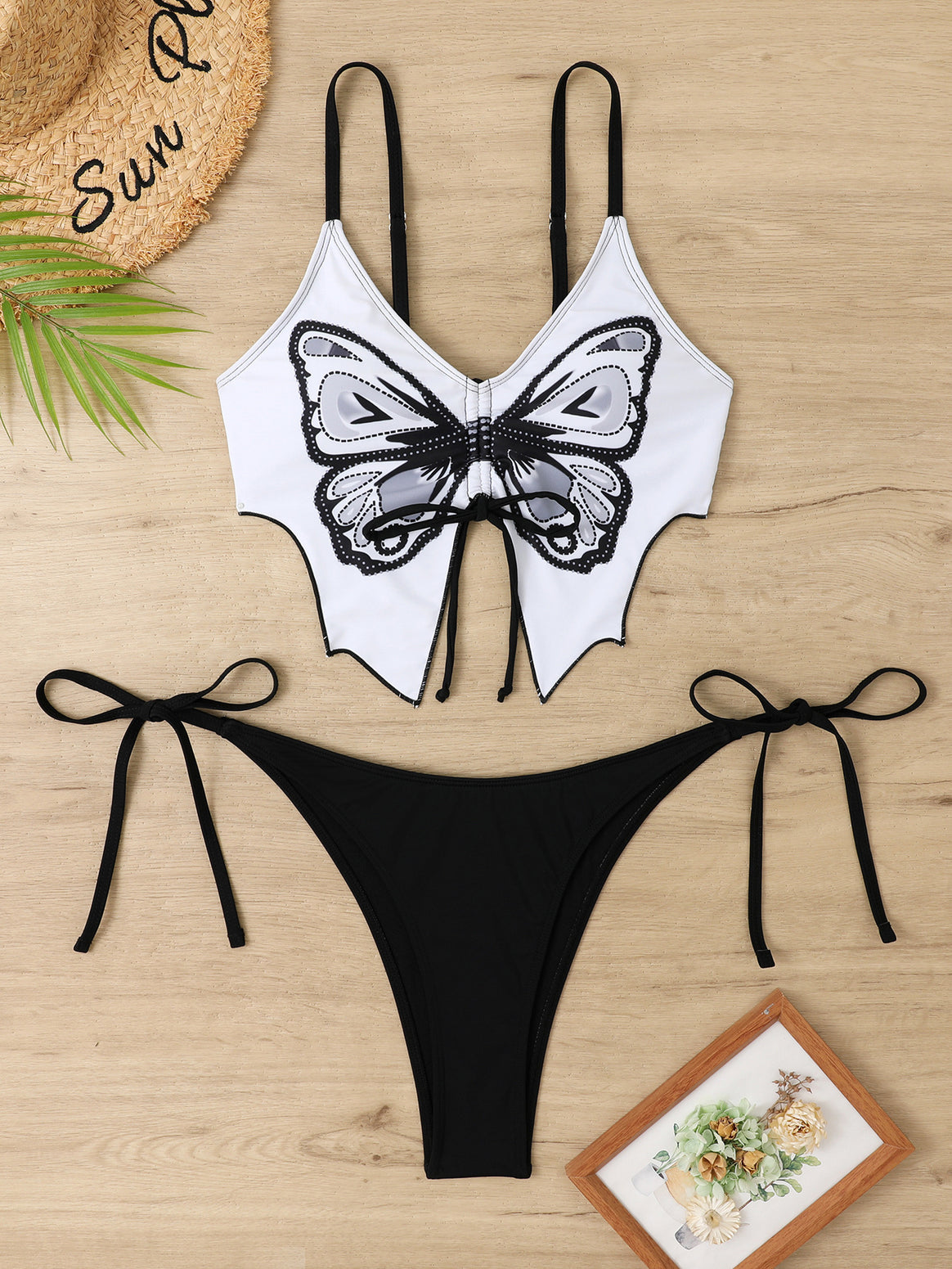 Women's Colorful Bikini Set with Butterfly Design Mune Fashion