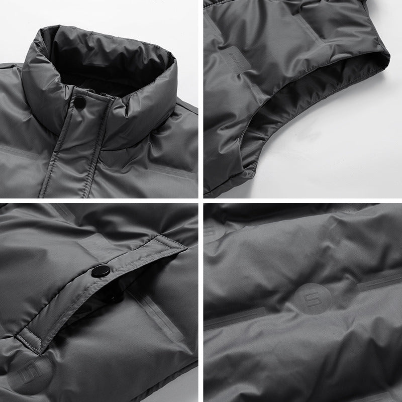 Men's quilted thermal vest with high collar, water-repellent shell and concealed pockets Mune Fashion