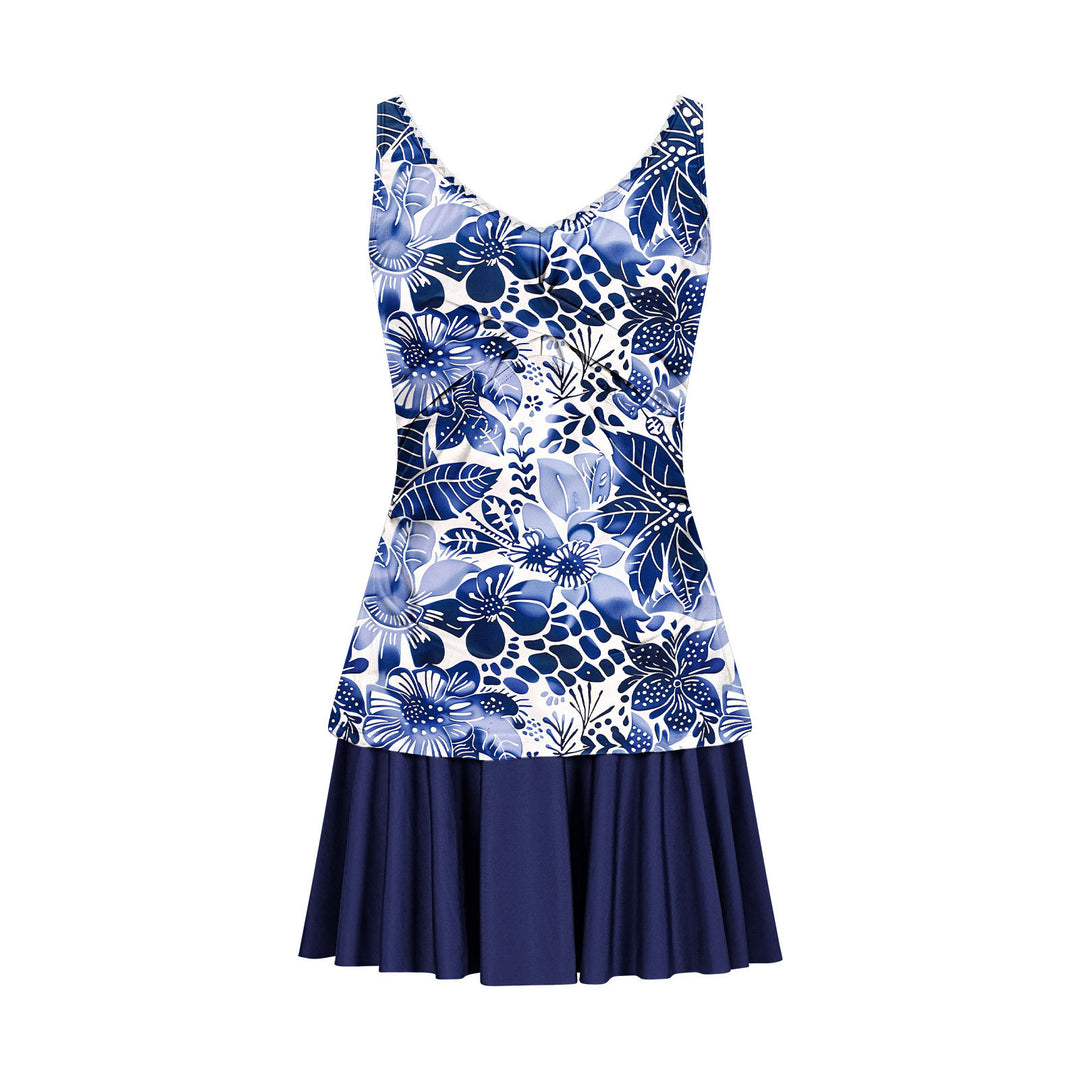 Ladies swim underwear with elegant skirt Mune Fashion