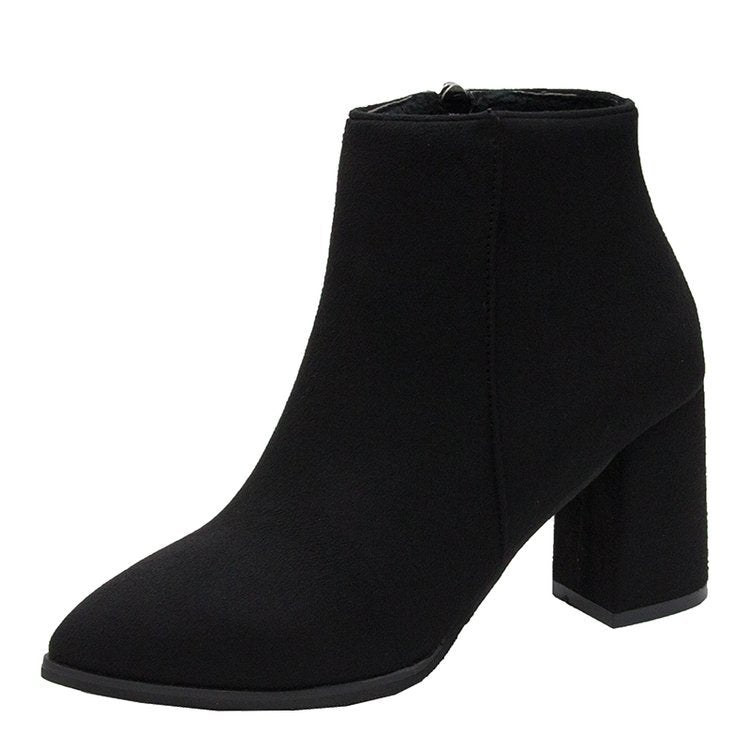 Ladies Elegant Ankle Boots with Block Heel Mune Fashion