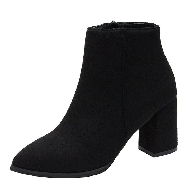 Ladies Elegant Ankle Boots with Block Heel Mune Fashion