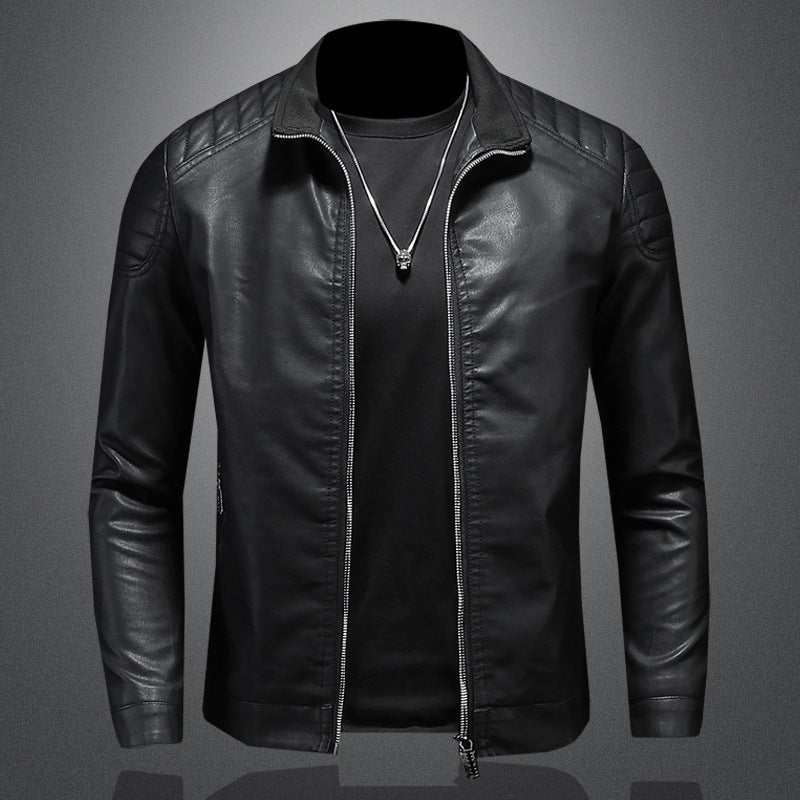 Men's Modern Leather Jacket Mune Fashion
