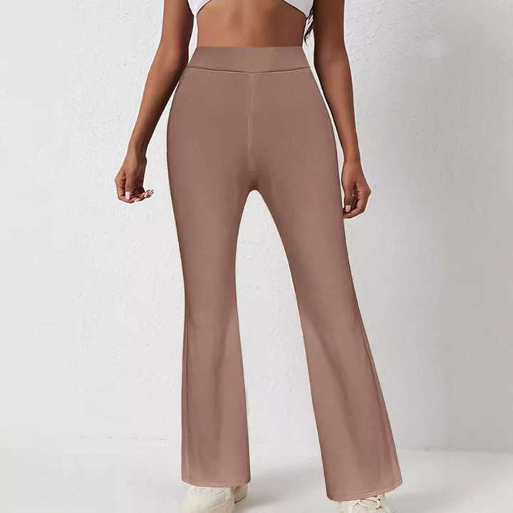 Women's High-Waist Bootcut Pants with figure-shaping Stretch Fit Mune Fashion