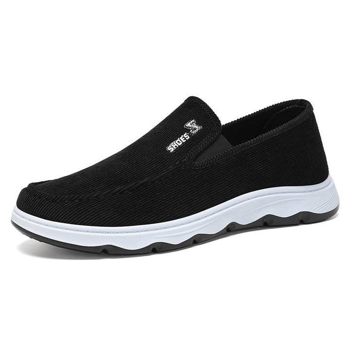 Men's lightweight breathable slip-on casual slippers with ribbed textile upper and shock-absorbing EVA midsole Mune Fashion