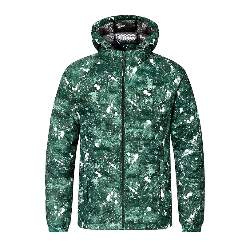Men's Fashion Padded Jacket with Hood and Innovative Design Mune Fashion