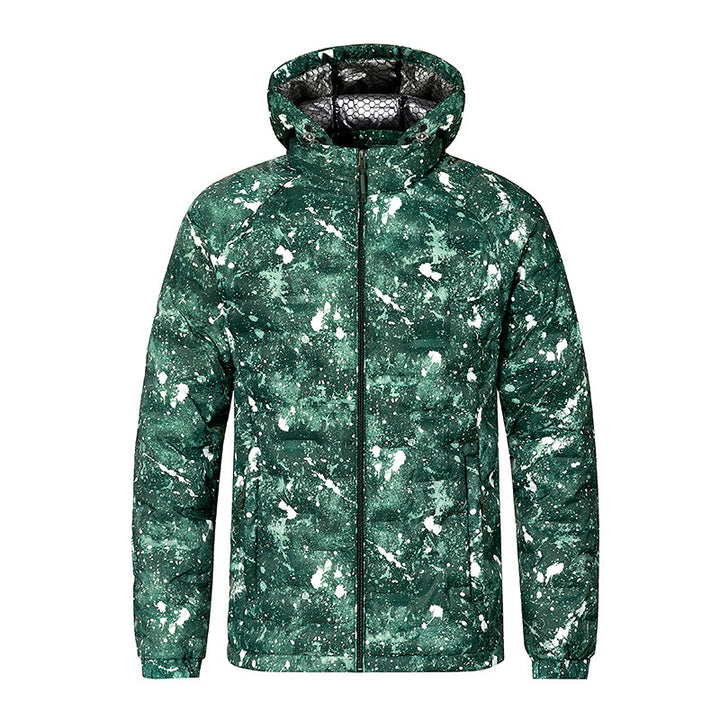 Men's Fashion Padded Jacket with Hood and Innovative Design Mune Fashion