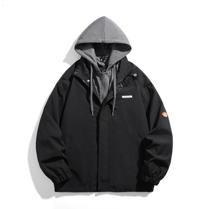 Women's Fashionable Transitional Jacket with Hood and Adjustable Cuffs Mune Fashion