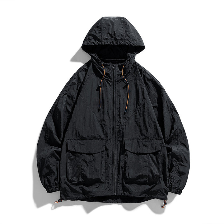 Ladies Lightweight Outdoor Jacket with Hood and Pockets Mune Fashion