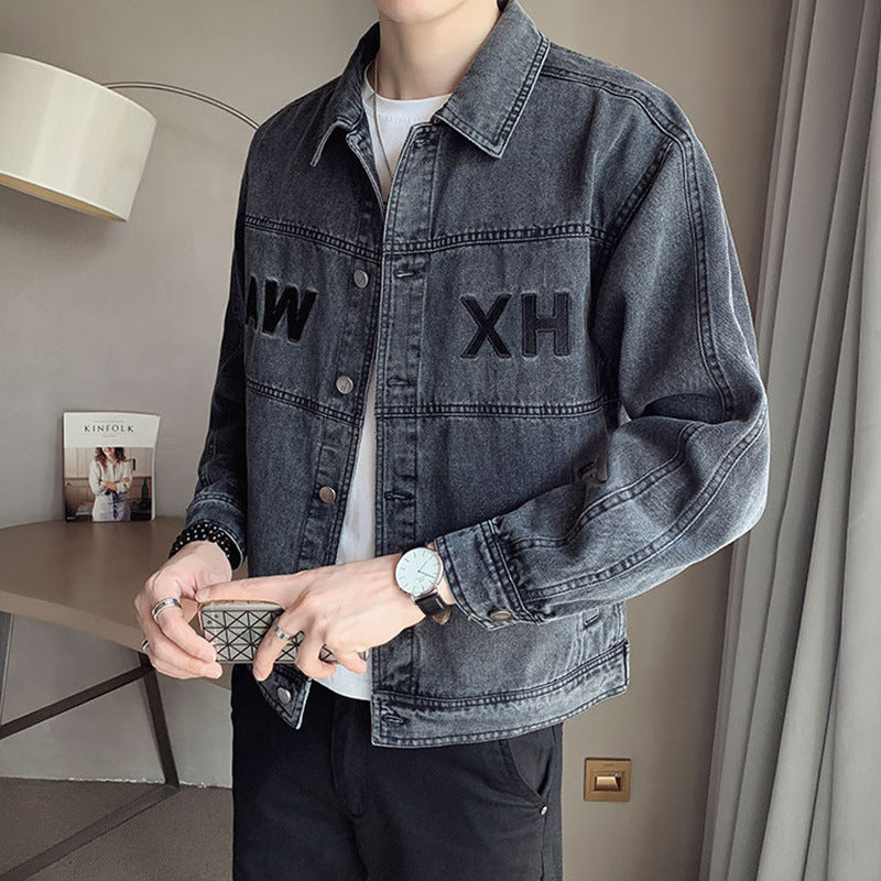 Men's Fashionable Denim Jacket Mune Fashion