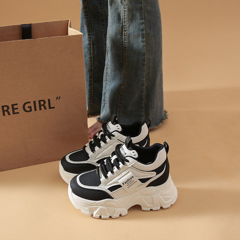 Women Chunky Sneakers with generous profile sole and breathable upper material Mune Fashion