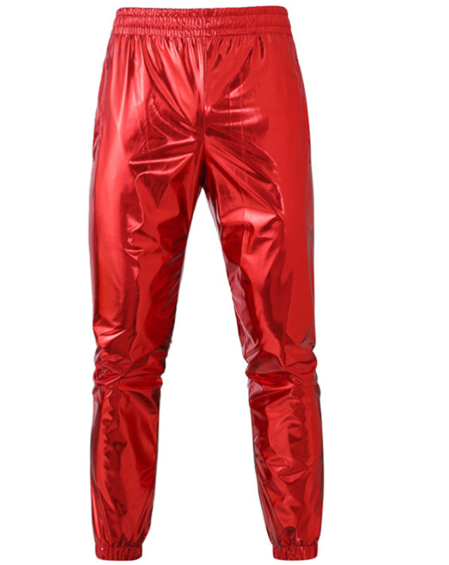 Men's nan bomber jacket with full zip, reflective metallic finish, and elastic cuffs Mune Fashion