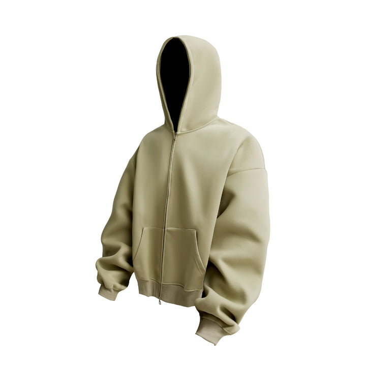 Unisex Oversized Hoodie Zip Jacket with Thermal Fleece and Kangaroo Pocket Mune Fashion