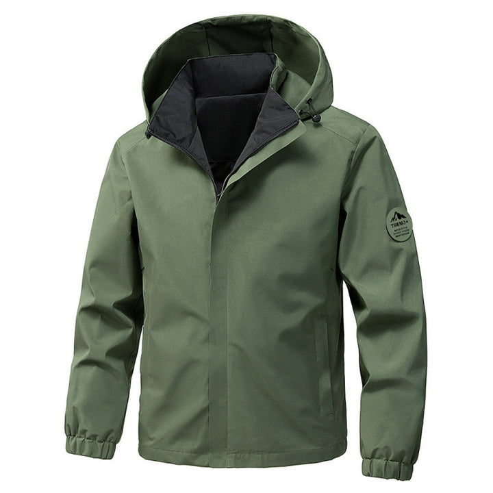 Men's technical hooded softshell jacket with adjustable hood and utility pockets Mune Fashion