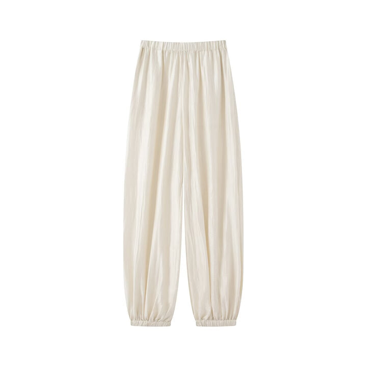 Women Lightweight Pajama Set with Shawl Collar Jacket and Elastic Waist Pants Mune Fashion