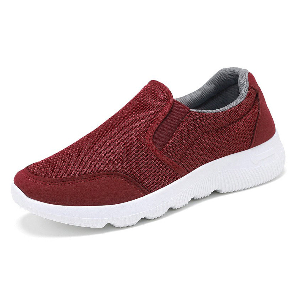 Men's breathable slip-on casual shoe with stretchable entry, knitted mesh upper, and shock-absorbing EVA sole Mune Fashion