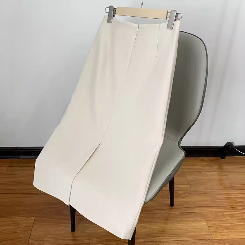 Ladies Elegant Pencil Skirt with High Waist and Figure-Hugging Cut Mune Fashion
