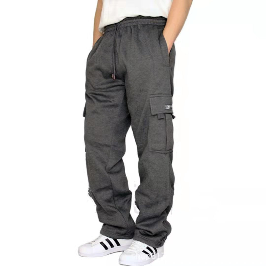 Men's casual cargo joggers with drawstring waistband and patched cargo pockets Mune Fashion