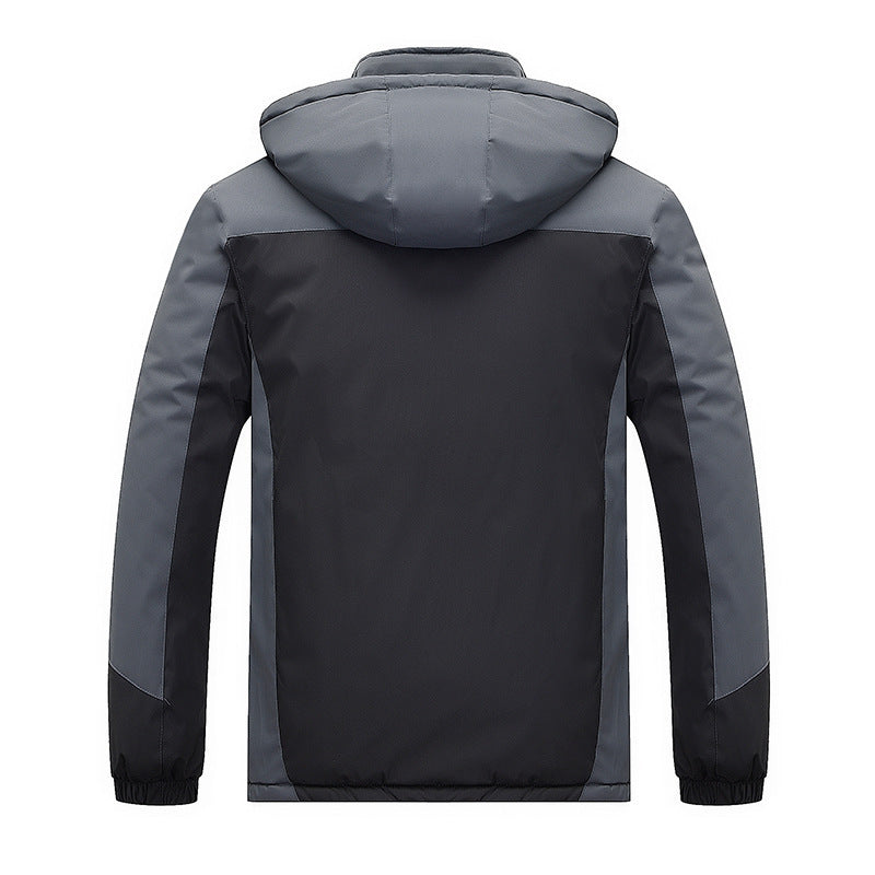 Men's technical outdoor jacket with removable fleece inner jacket and detachable hood Mune Fashion