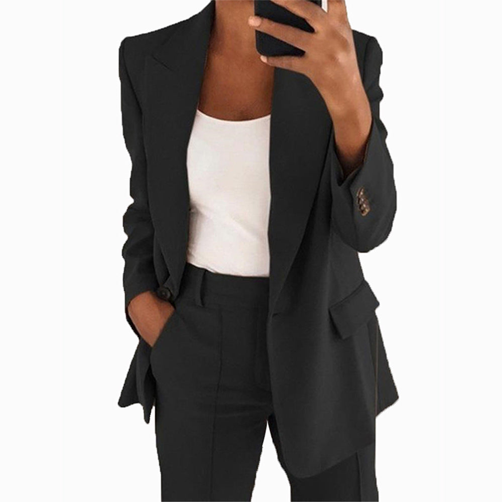 Women's tailored blazer pants business suit made of stretch fabric Mune Fashion