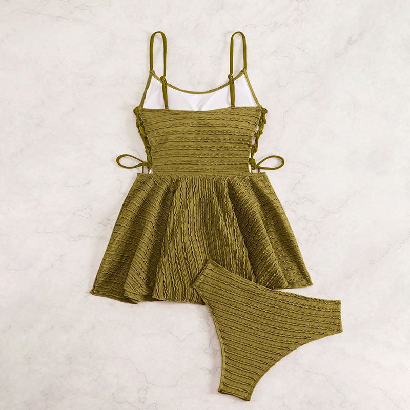 Women's Tankini with flowing skirt and adjustable straps Mune Fashion