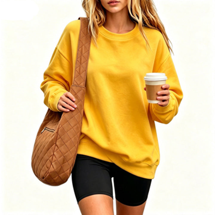 Women Comfortable Oversized Sweatshirt Mune Fashion