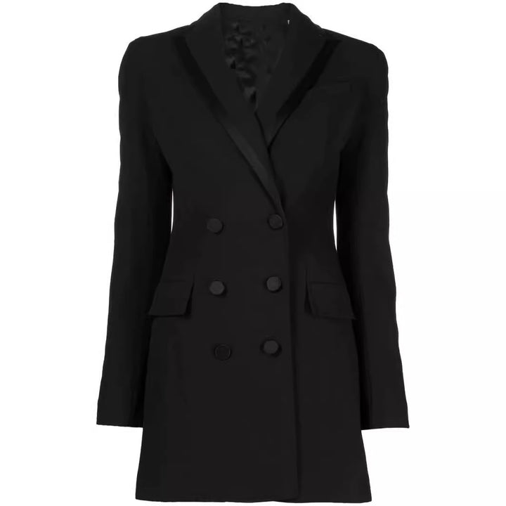 Women's Short Blazer Dress in Double-Breasted with Tailored Fit Mune Fashion