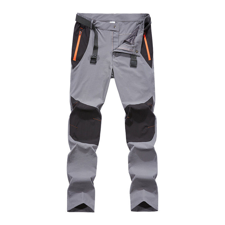 Men's elastic four-way stretch trekking pants with knee reinforcement, comfort waistband and water-repellent coating Mune Fashion
