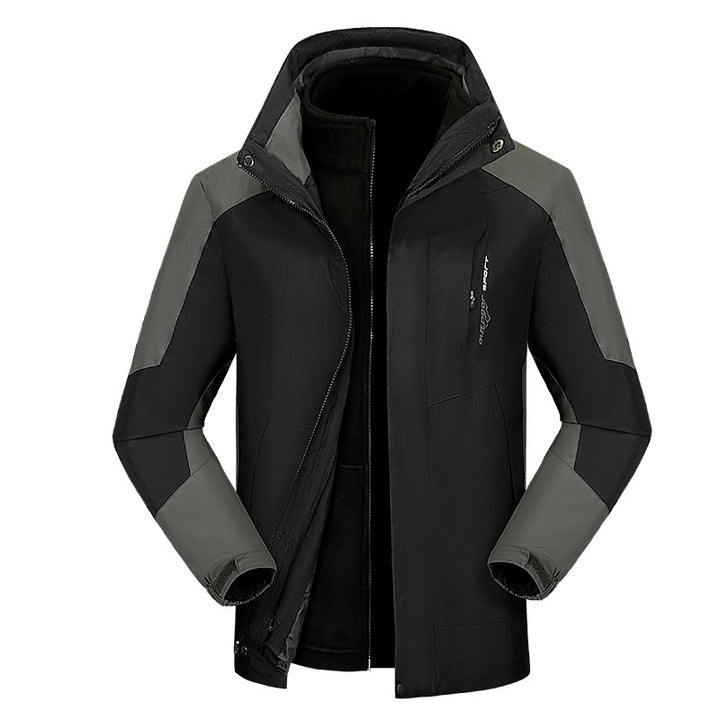 Women's versatile outdoor jacket with removable fleece inner jacket and windproof softshell outer Mune Fashion