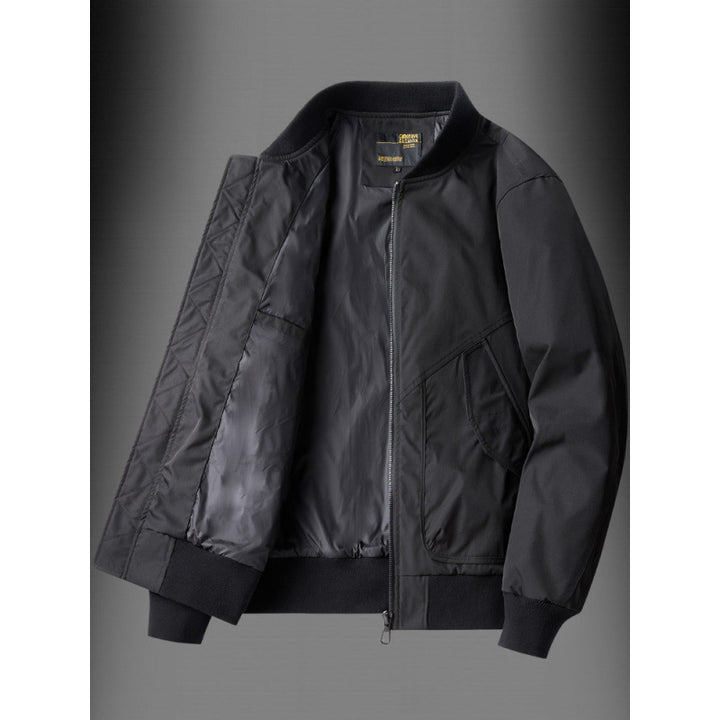 Men's Classic Bomber Jacket in Utility Look with Quilted Thermal Lining and Slanted Side Pockets Mune Fashion