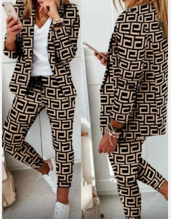 Women's Checked Slim-Fit Jogging Pants with Drawstring and Ankle-Length Cut Mune Fashion