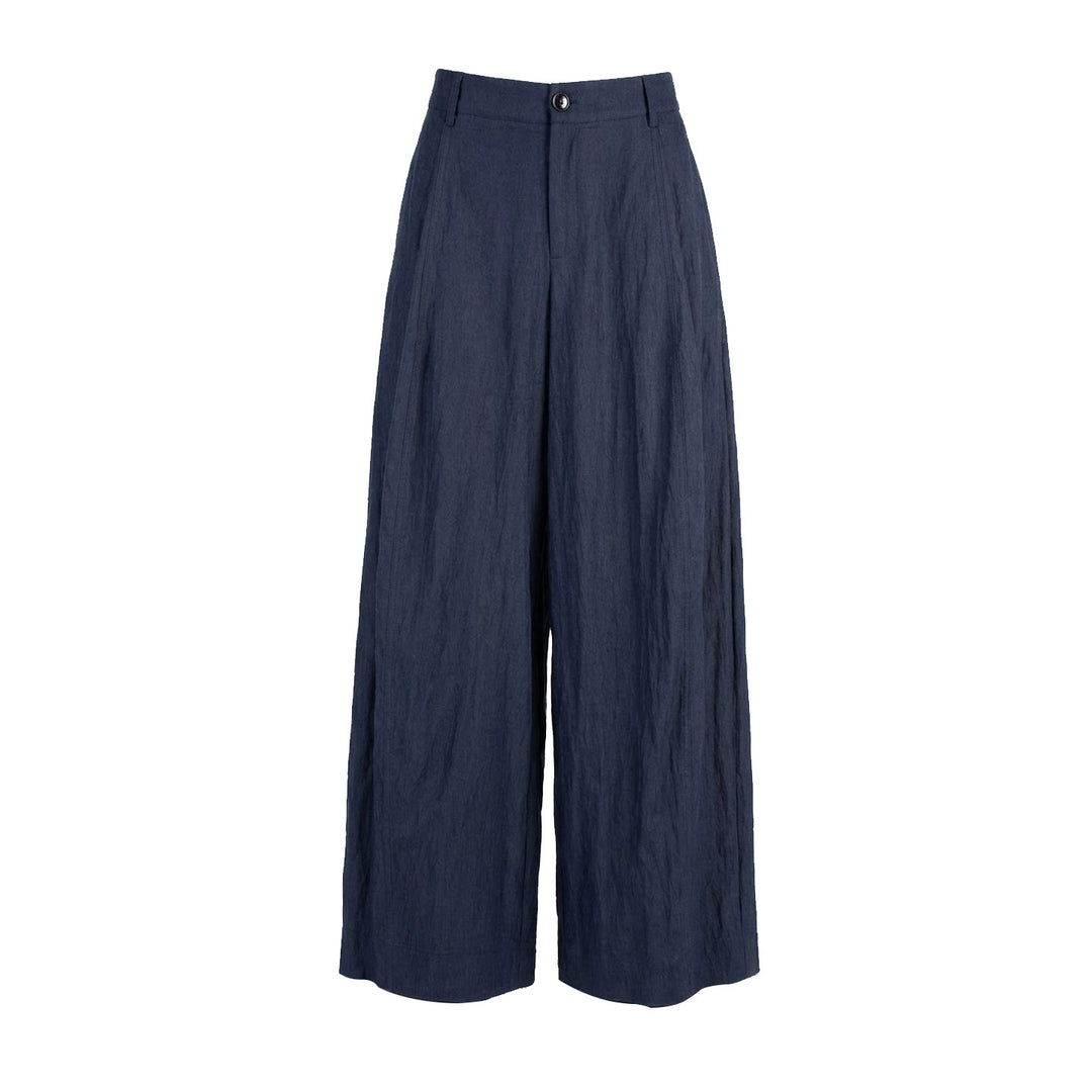 Damen Weite Leinenhose Mune Fashion