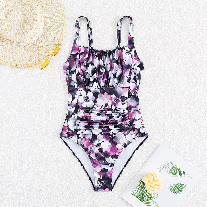 Women’s One-Piece Swimsuit with Fashionable Ruffle Details Mune Fashion