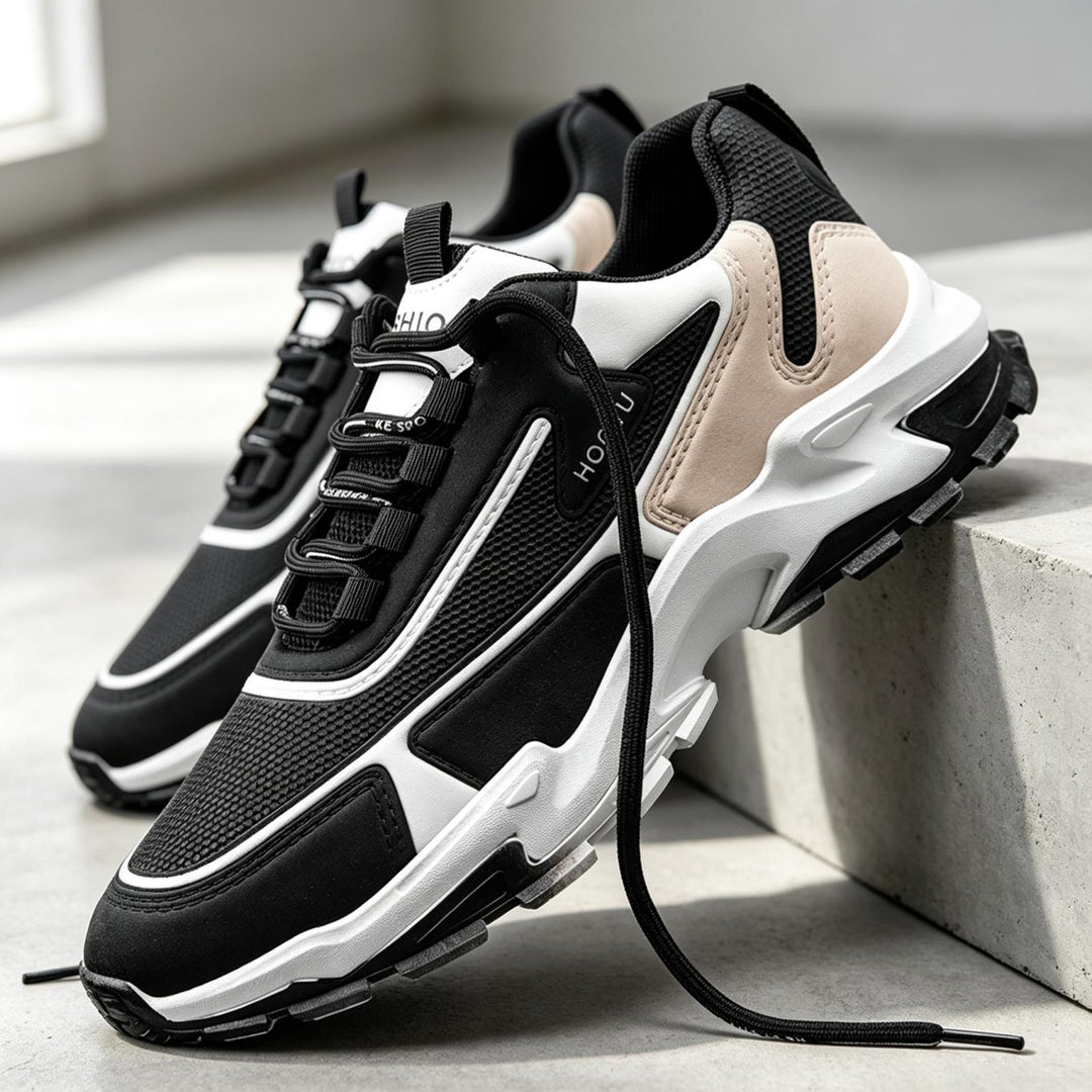 Men's Sporty Running Sneakers with Mesh Upper Mune Fashion