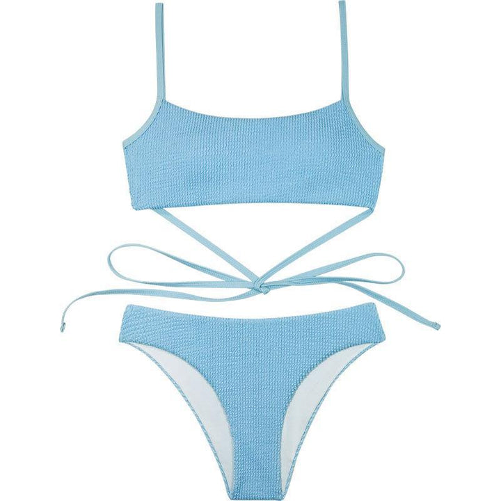 Women's Two-Piece Bikini Set with Elaborate Cut Mune Fashion