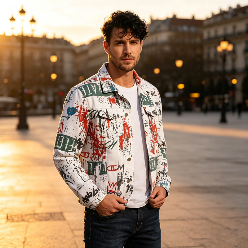 Men's Fashion Jacket with Graphic Prints Mune Fashion