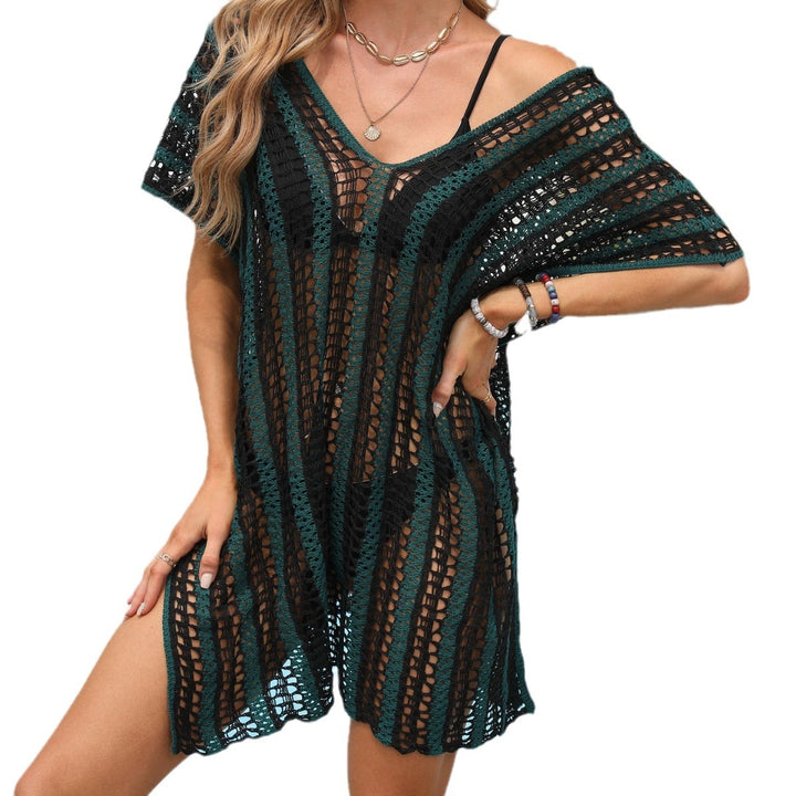 Women Casual Crochet Beach Cover-Up Mune Fashion