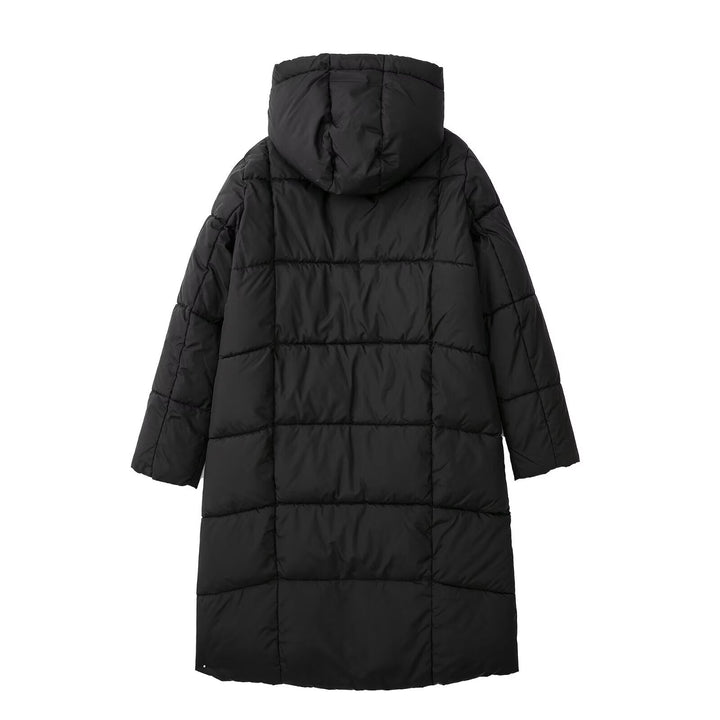 Women's quilted coat with hood and thermal filling Drune