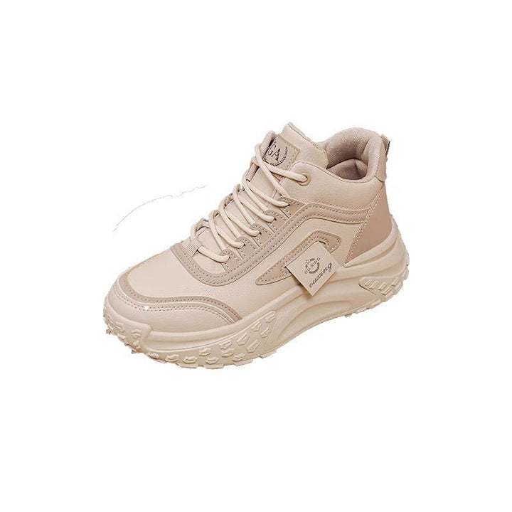 Ladies' Sporty High-Top Sneakers with Non-Slip Sole and Cushioning Comfort Mune Fashion