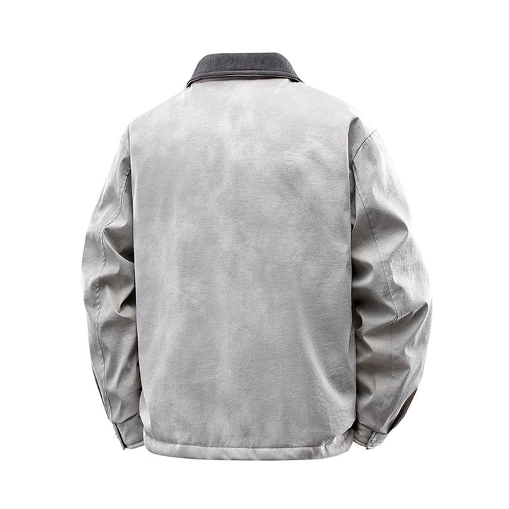 Men's Casual Faux Leather Jacket with Teddy Lining Mune Fashion 1787738670