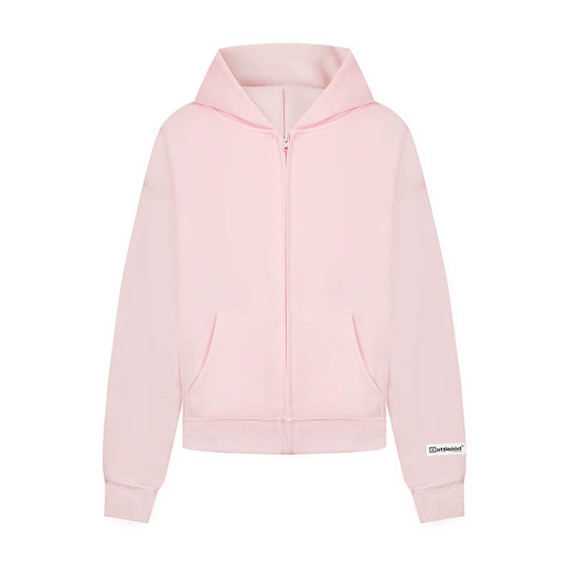 Women’s hoodie sweat jacket with full zip, kangaroo pocket and relaxed fit Mune Fashion