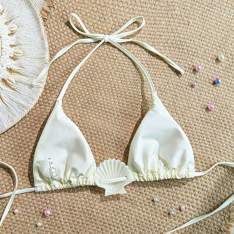 Women Triangle Bikini with shell detail Mune Fashion