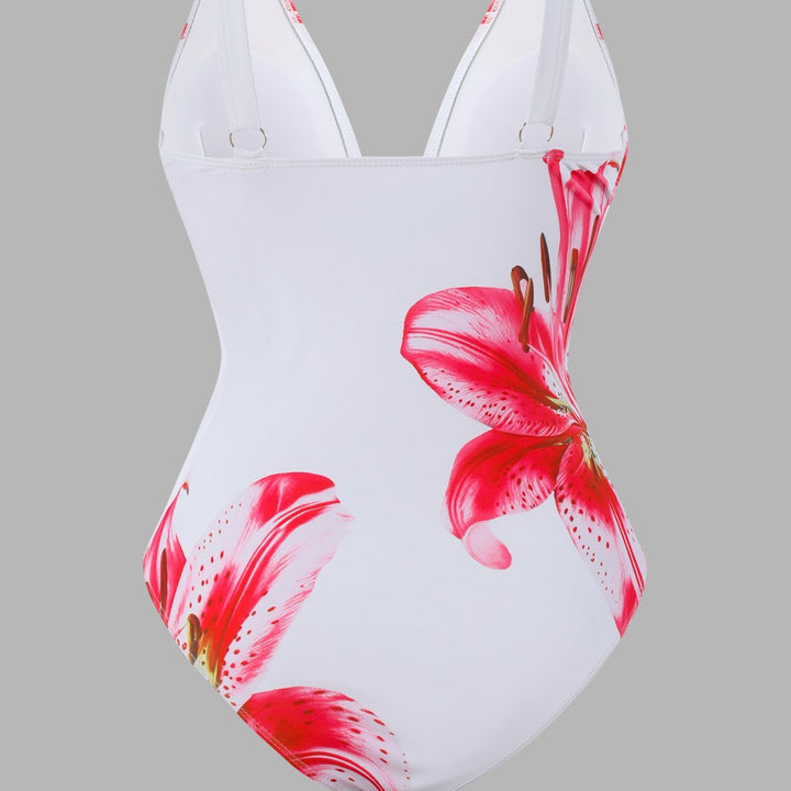 Ladies swimwear set with elegant floral pattern Mune Fashion