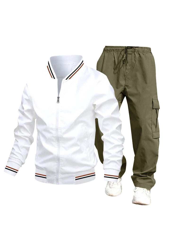 Men's sporty jacket and cargo pants set Mune Fashion