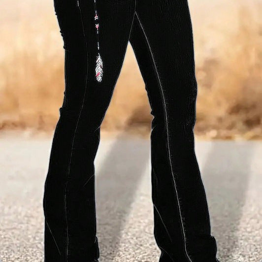 Women's high-waisted bootcut jeans in Western style with sculpting fit Mune Fashion