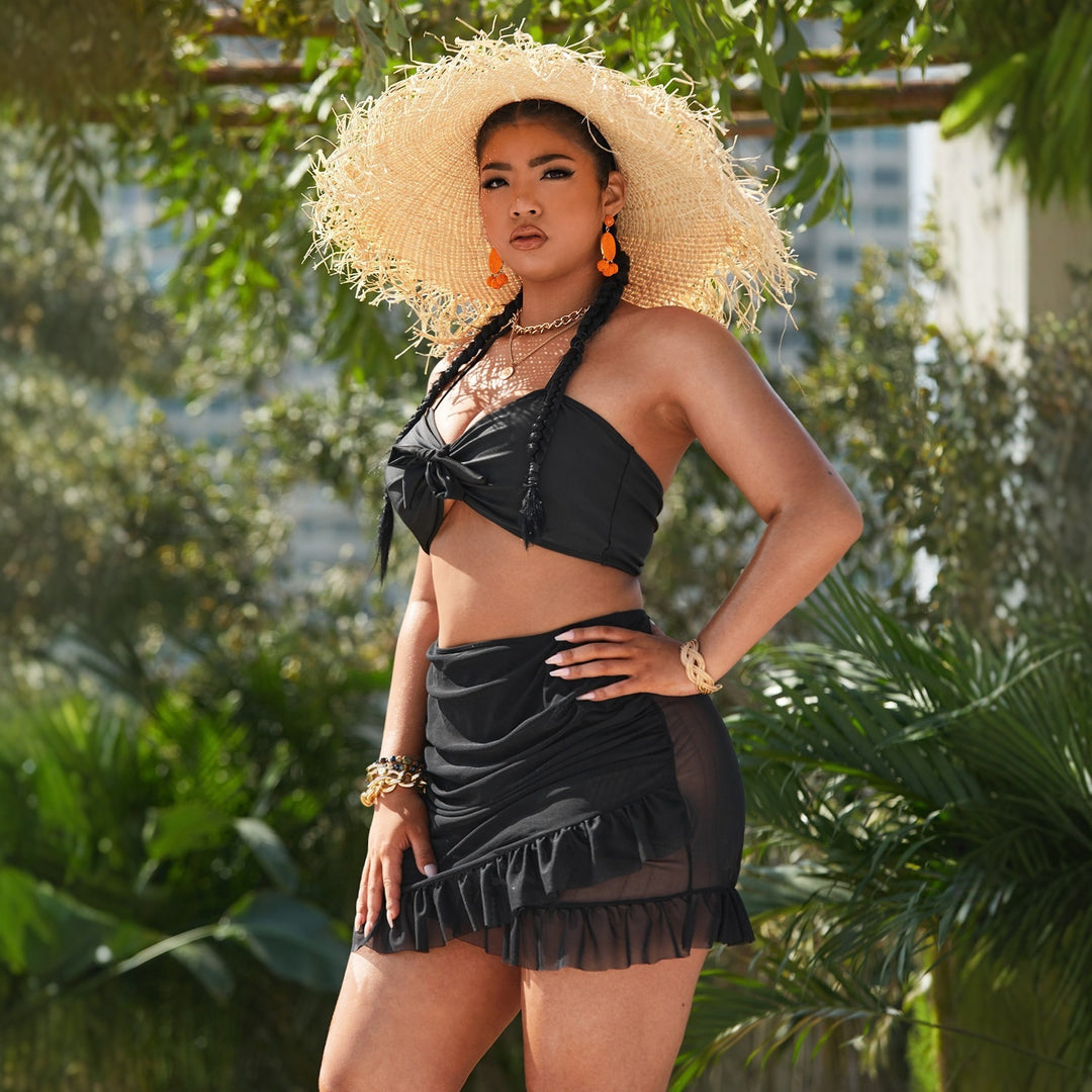 Ladies Bikini Set with elegant ruffle Mune Fashion