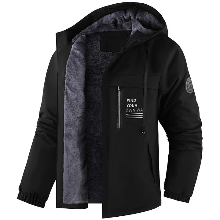 Men's Waterproof Transitional Jacket with Fleece Lining Mune Fashion