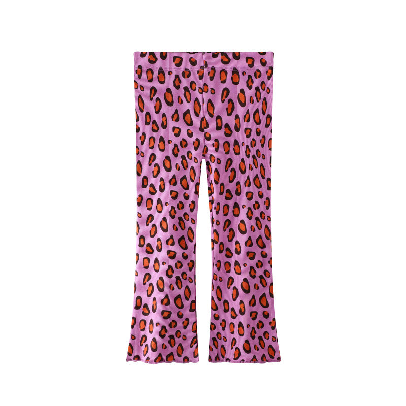 Ladies casual leggings with animal print Mune Fashion