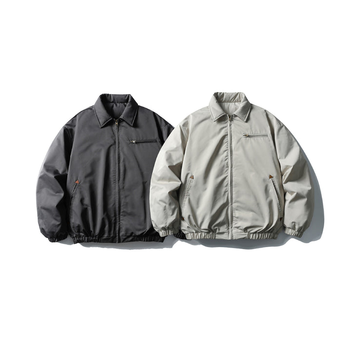 Men's Boxy Insulated Blouson with Zipper Chest Pocket Mune Fashion