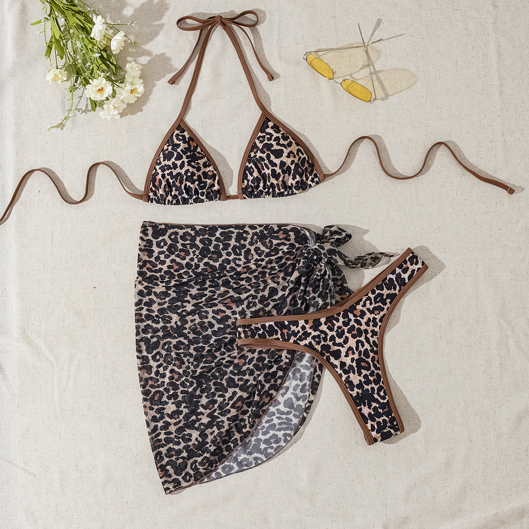 Ladies triangle bikini with wrap skirt Mune Fashion
