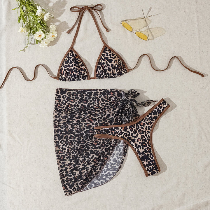Ladies triangle bikini with wrap skirt Mune Fashion